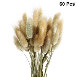 Decorative Flowers 1 Bunch Wedding Tails Dried Grass Pampas Decor Natural For Flies