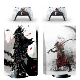 Stickers High Quality PS5 Standard Disc Edition Skin Sticker Decal Cover for PlayStation 5 Console and 2 Controllers PS5 Skin Sticker