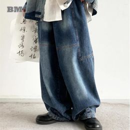 Men's Jeans Korean Hip Hop Baggy Pants For Men Women Clothing Streetwear Oversize Preppy Style Couple Kpop Skateboard Trousers