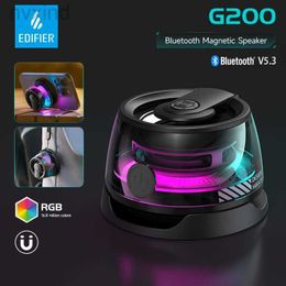 Portable Speakers Edifier Magnetic Portable Bluetooth Speaker HECATE G200 Mini Sound Box Bluetooth 5.3 RGB Lighting Phone Holder True Wireless d240425