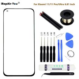 Panel Front Outer Glass Lens Laminated OCA For Xiaomi 11 Ultra Mi 11 Pro 6.81" Touch Screen Panel Replacement Repair Tools kit