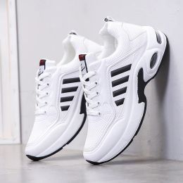 Boots New Men Running Shoes Tennis Shoes Breathable Cushion Sneakers White Trainers Men Nonslip Athletic Sports Sneakers