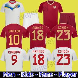 2024 2025 Venezuela Soccer Jerseys SOTELDO SOSA RINCON CORDOVA CASSERES BELLO JA.MARTINEZ RONDON GONZALEZ HOME AWAY OSORIO MACHIS football shirt MAN kids