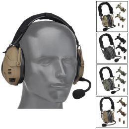 Accessories Tactical Bluetooth Headset Sound Pickup Noise Reduction Shooting Wargame Earmuff Airsoft Paintball Headphone Helmet Head Mounted