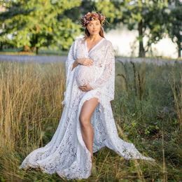 Maternity Dresses Lace Maternity Photo Shootting Long Dresses Pregnant Woman Photography Clothes Long Dress