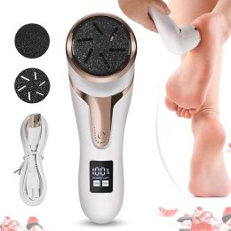 Files Rechargeable Electric Foot File Pedicure Tool Foot Sander IPX7 Waterproof 2 Speeds Eliminate Feet Dead Skin and Calluses Remover