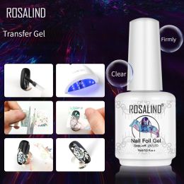 Coat Rosalind 15ml Functional Gel Transfer Nail Foil Sticker Adhesive Glue Transfer Gel Topcoat Base Coat Primer Diamond Topcoat