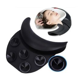 Pillow Hairdressing Barber Accessories Salon Hair Wash Neck Rest With Suction Cup Silicone Wash Sink Sleeping Pillow Home