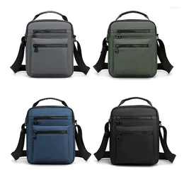 Waist Bags Men's Shoulder Bag Business Crossbody For Men Vintage Multi-function Messenger Purse With Adjustable Strap