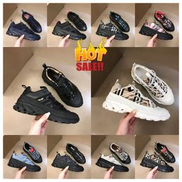 Designer Brand BB Bayberry Casual Shoes B22 Genuine Leather Vintage Classic Plaid Trainers Vintage Fashion Trainer Men Women