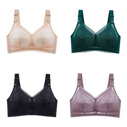 Wireless Fallsweet Bras for Women Thin Lingeire Plus Size Lace Underwear Minimizer Brassiere B C D E Cup 211110 siere up