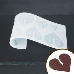 Baking Moulds Rose Heart Shape Valentine's Day Cake Decoration Silicone Mould Chocolate Stencil Mold Cupcake Decorating Pastry Tools
