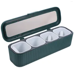 Dinnerware Sets Seasoning Box Plastic Condiment Container Desktop Household Adorable Home Accessory Condiments Containers Spice Jar Lovely