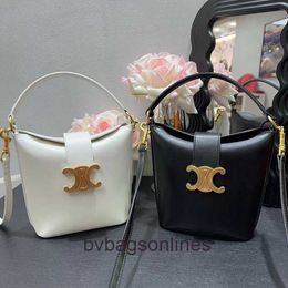 High end Designer bags for women Celli layer cowhide bucket bag bag womens fries bag hand-held shoulder crossbody bag small bag original 1:1 with real logo and box