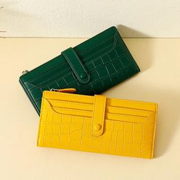 Wallets Women's Wallet Long Style Clutch Bag Ladies Card Zipper Design Short Purses Female Money Clips For Women 2024