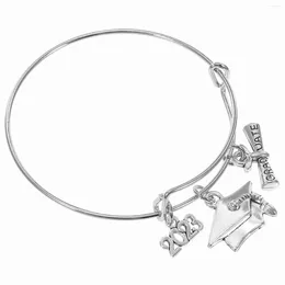 Charm Bracelets 2024 Graduation Cool Gift College For Her Decor Class Of Party Favour Decorate Bangle Adjustable