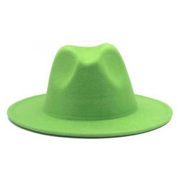Wide Brim Hats Bucket Hats Fedora Hat In Concise Style for Men Women Fashional Felt Hats Y240425