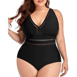 New Oversized Jumpsuit for Girls with Triangular Belly Covering Bikini Gathering Hot Spring Swimsuit