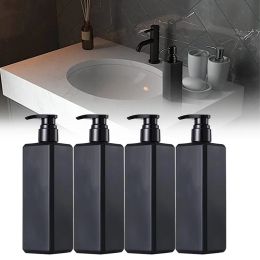 Bottles 4Pcs/Set Plastic 500ml Empty Square Bottle Hand Wash Soap Dispenser Liquid Shampoo Pump Container Shower