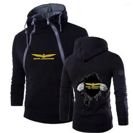 Men's Tracksuits Goldwing GL1800 Japan Motocycles 2024 Print Spring Autumn Hoodies Double Zip Harajuku Leisure High Quality Top Clothes