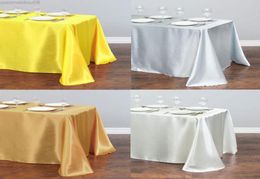 Table Cloth 1Pcs Satin Tablecloth Modern Style Gold White Tablecloth For Christmas Wedding Party Table Covers Red Tablecloth Home 6797816
