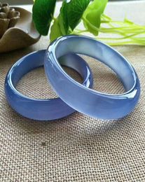 100 real jade bangles 7A blue chalcedony women bangle jade bracelet bangles jade amethyst9197921