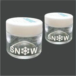 wholesale Empty 3.5g 0.123oz 3D print SNOW Diamond Infused Select Flower Glass Jar Preroll Tube Packages Candy jar LL