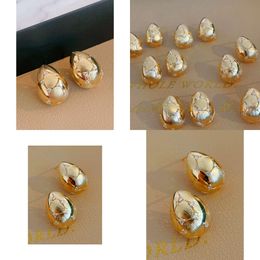 22090804 Earrings Ear Studs 0.13Ct Egg Au750 Yellow Gold Women's Jewellery Classic Must Have Vintage Style Girl Party Original Quality