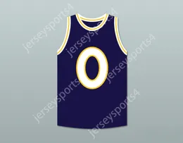 CUSTOM Name Mens Youth/Kids MONSTARS 0 DARK BLUE BASKETBALL JERSEY HIT EM HIGH TOP Stitched S-6XL