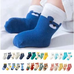 Leggings 5Pairs Baby Socks Girl Boy Toddler Socks Cotton Baby Autumn Summer Cute Cartoon Animals Children Kids Socks