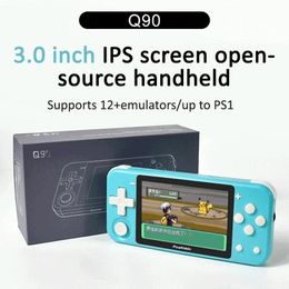 Powkidy Q90 Open Source Handheld 3.0 Inch Ips Hd Big Screen Retro Rocker Arcade Portable Psp Nostalgic System 240419