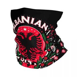 Fashion Face Masks Neck Gaiter Celebrate Albania And Christmas Bandana Neck Gaiter Printed Balaclavas Wrap Scarf Warm Headband Outdoor Sports Adu Y240425BSLU