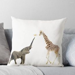 Pillow The Giraffe And Elephant Throw Luxury Covers Christmas Pillowcase S Cover