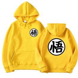 Men's Hoodies Sweatshirts Newest Japanese Anime Hoodie Cosplay Saiyan Son harajuku Goku Pocket Hooded Sweatshirts Hoodies Men/Women T240425