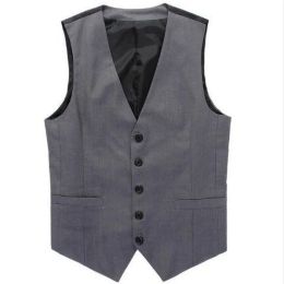 Vests British Style Men Suit Vest Casual Business Sleeveless Waistcoat For Wedding Party Business Gentlemen Classic Suit Vests HOWDFEO