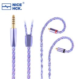 Accessories NiceHCK Spacecloud Ultra Flagship Cable 6N Litz Silver Plated OCC+7N OCC Mixed Wire 3.5/2.5/4.4 MMCX/0.78/N5005 Pin For Bravery