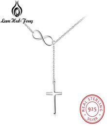 Infinity Solid 925 Sterling Silver Pendant Necklace Women Fine Jewellery Christmas Gift for Ladies Lam Hub Fong253a5553014