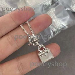 designer Jewellery Love home new bag necklace Female H Kangkang bag pink diamond 18K rose gold pendant clavicle chain Couple friend gift manufacturers direct supply0