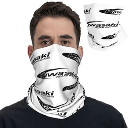 Fashion Face Masks Neck Gaiter Sport Racing Motorcycles Kawasakis Bandana Neck Cover Printed Balaclavas Wrap Scarf Headwear Running for Men Women Y240425OQPF