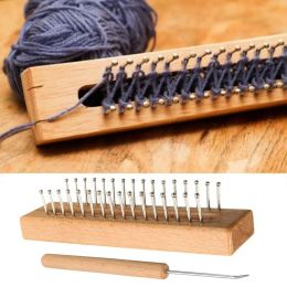 Knitting Mini Knitting Board Knitting Loooms Hook Weaving Crafts Scarf Hats Making Crocheting Handmade For Socks Leggings Gloves Scarves