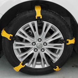 Car snow widened Tyre anti-skid chains (10 pieces) Universal beef tendon thickened anti-skid chains R-1539