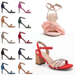 Дизайнерские туфли Summer Red Bottoms Slingback Womens High Heel Pumps Black Shoes Loafer