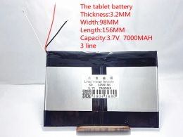 Accessories Free shipping large capacity 3.7 V tablet battery 7000 mah each brand tablet universal rechargeable lithium batteries 3298156