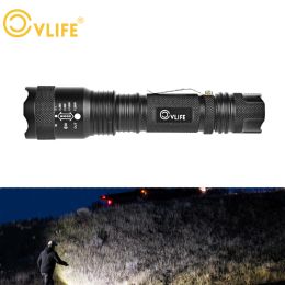 Lights CVLIFE Powerful LED Flashlight Rechargeable Ultra Bright Zoom Torch High Power Tactical Outdoor Gear with Side Light Emergency