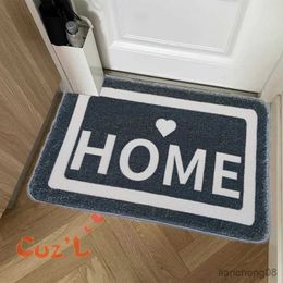 Bath Mats 1PC Creative Polyester Letter Anti Slip Carpet Soft Comfortable Cute Household Registration Carpet Kitchen Carpet Door Carpet