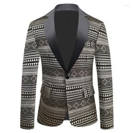 Men's Suits 2024 Scale Jacquard Blazer Stage Performance Crocodile Pattern Casual Men