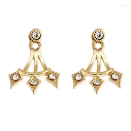 Dangle Earrings 2024 Crystal Geometric Drop For Women Fashion Jewelry Hanging After Rhinestones Female Party Gift