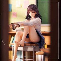 Action Toy Figures 24CM Anime Wind Blown After Class Sexy Girl Figure Pvc Action Figure toys Hentai model doll gift Y240425UK8R