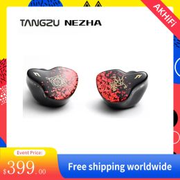 Headphones TANGZU Nezha Latest Flagshiplevel IEMs 6BA + 1PZT MultiDriver InEar Monitor Hybrid Driver Wired Earphones |3.5mm+4.4mm Cable