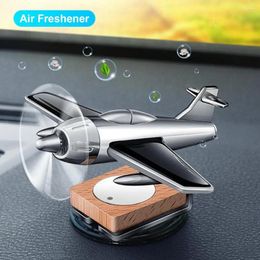 Interior Fresh Air Freshener Ornament Diffuser Wide Range Long Lasting Solar Energy Aeroplane Model Car Accessories